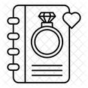 Ring Tagebuch Erinnerung Symbol