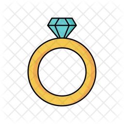 Ring with diamond outline  Icon