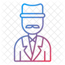 Builder African Male African Sad Clown Icon