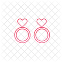 Rings Love Romantic Icon