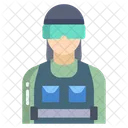 Riot Police Woman Woman Cop Woman Police Icon