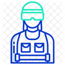 Riot Police Woman  Icon