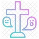 Cross Rip Gravestone Icon
