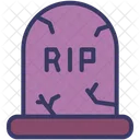 Tombstone Rip Scary Icon