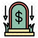 Rip Dollar Economic Bankruptcy Icon