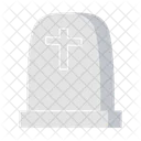 Rip Headstone Tombstone Old Fashioned Cross Grave Icon