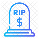 Rip Money Grave Dollar Icon