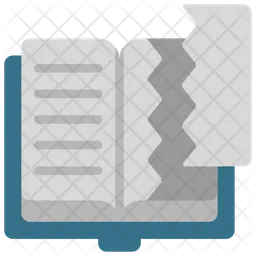 Ripped Book  Icon