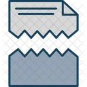 Ripped Ripped Document Document Icon