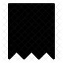 Ripped Bookmark Tag Icon