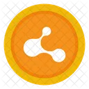 Ripple Cryptocurrency Background Icon