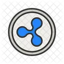 Ripple Cryptocurrency Water Icon