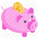 Ripple Saving Piggy Bank Money Bank Icon