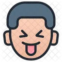 Garoto Emoji Sorridente Ícone