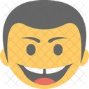 Sourire Garcon Emoji Icône