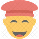 Sourire Garcon Emoji Icône