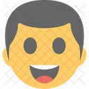 Sourire Garcon Emoji Icône