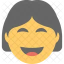 Sourire Femme Emoji Icon