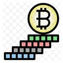 Risco De Bitcoin Criptomoeda Blockchain Icon