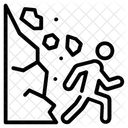 Deslizamento De Terra Risco De Deslizamento De Terra Desastre Natural Ícone