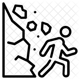 Risco de deslizamento de terra  Ícone