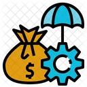 Risiko Budget Management Symbol