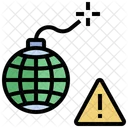 Risiko Bombe Spannung Symbol