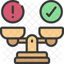 Risiko vs. Belohnung  Symbol
