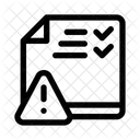 Risikobewertungsprüfung  Symbol