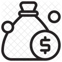 Risikokapital Sichere Investition Geldsack Symbol