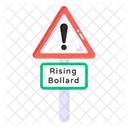 Rising Bollard Road Post Traffic Board Icon