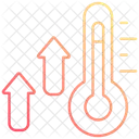 Rising Temperature Global Warming Climate Change Icon