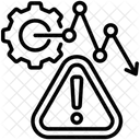 Risk Danger Down Icon