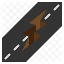 Riss straße  Symbol