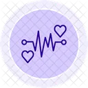 Icono De Linea De Frecuencia Cardiaca Icon