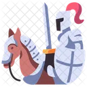 Pferd Mittelalter Ritter Symbol