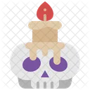 Ritual Skull Candle Icon
