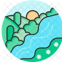 River Water Travel Icon