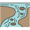 River Stream Water Icon