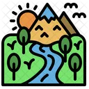 River Water Nature Icon