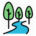 River Nature Water Icon