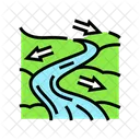 River Flow  Icon