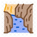 Flowing River Among Icon