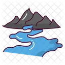 River Nature Water Icon