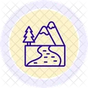 River Water Nature Icon