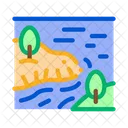 River Among Mountains Icon