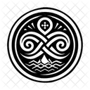 River Symbol Pagan Wicca Icon