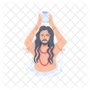 River Worship Man Worship Indian Worship Icon