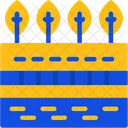 Riverbank Riverside River Shore Symbol