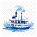 Riverboat Watercraft Transport Icon